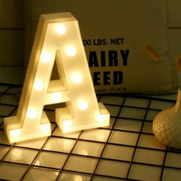 Φωτιστικό LED Διακοσμητικό Γράμμα & Νούμερα σε Λευκό