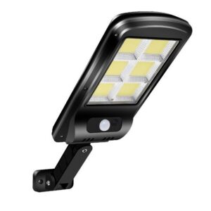 Ηλιακό Φωτιστικό Δρόμου IP65 με Ανιχνευτή Κίνησης και Τηλεχειριστήριο σε Μαύρο Χρώμα W756-6