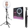 Ring Light Andowl Ring Lamp 26cm 3200-5600K με Τρίποδο Δαπέδου και Βάση για Κινητό