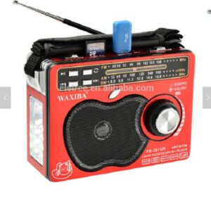 Φορητό Ραδιόφωνο Επαναφορτιζόμενο με USB Κόκκινο Waxiba XB-281UR