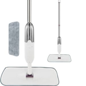 Σφουγγαρίστρα Περιστρεφόμενη με Σπρέι Ψεκασμού και Μικροίνες Λευκό Q-TB31 Andowl