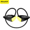 Awei A887BL In-ear Bluetooth Handsfree Ακουστικά με Αντοχή στον Ιδρώτα Μαύρα