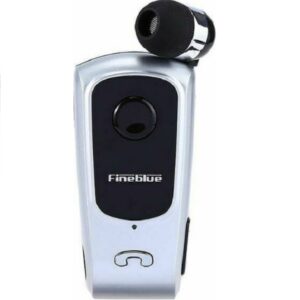 Ακουστικό Handsfree Πέτου Bluetooth In Ear Ασημί Fineblue F920