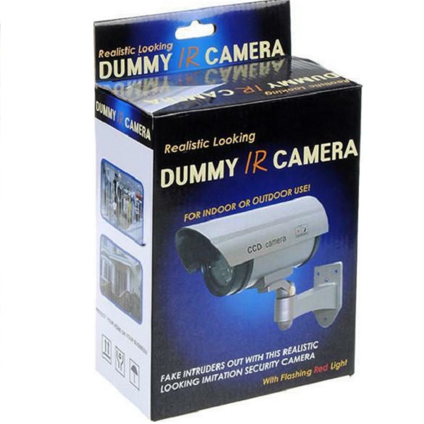 Ψεύτικη Κάμερα Παρακολούθησης Dummy με Led IR-003 Τύπου Bullet Ασημί