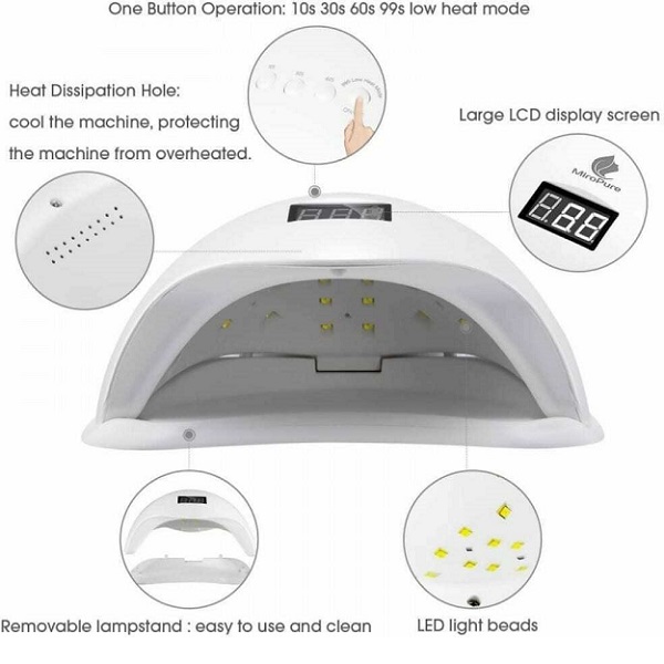 Φουρνάκι Νυχιών Sun 5 UV / LED 48W  Λευκό