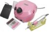 Τροχός Νυχιών Ρεύματος 35000rpm με Πεντάλ 35W DM-202 Ροζ