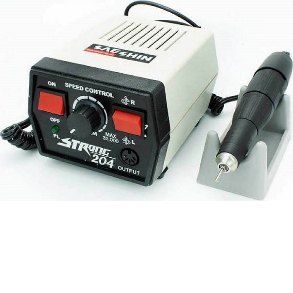 Τροχός Νυχιών Ρεύματος 35000rpm με Πεντάλ σε Γκρι Χρώμα 65W Saeshin Strong 204