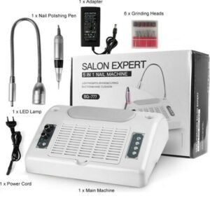 20211108184421_f5da9daa.jpg Τροχός Νυχιών Με Λάμπα Και Με Συλλέκτη Σκόνης Με LED Φωτισμό Salon 5 In 1 BQ-777