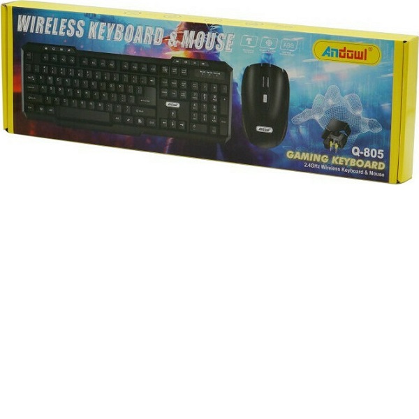 Andowl Ασύρματο Πληκτρολόγιο Αγγλικό US Q-805