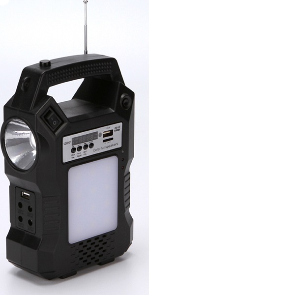 Ηλιακό Σύστημα Φωτισμού Με Φακό, Λαμπτήρες, Ραδιόφωνο, Mp3 GD-8060