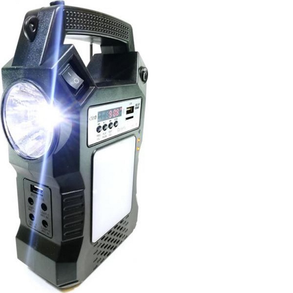 Ηλιακό Σύστημα Φωτισμού Με Φακό, Λαμπτήρες, Ραδιόφωνο, Mp3 GD-8060