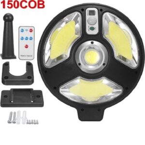Ηλιακό Επιτοίχιο Φωτιστικό 150 Led με Αισθητήρα Κίνησης και Τηλεχειριστήριο
