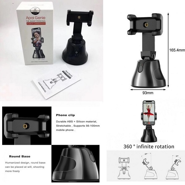 Βάση Κινητού Με Ανιχνευτή Κίνησης σε Μαύρο χρώμα