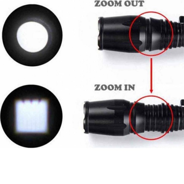 Φακός LED Αδιάβροχος Επαναφορτιζόμενος με Μέγιστη Φωτεινότητα 100lm BL-8668