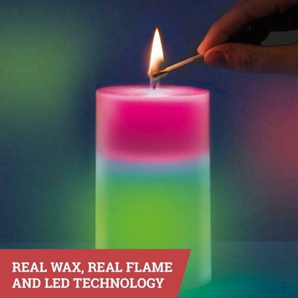 Διακοσμητικό Φωτιστικό Κερί LED Πολύχρωμο