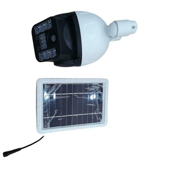 20220111140447_abd35435.jpg Ηλιακό Φωτιστικό Ομοίωμα Κάμερας με Αισθητήρα Κίνησης και Φωτισμό LED 60W Λευκό