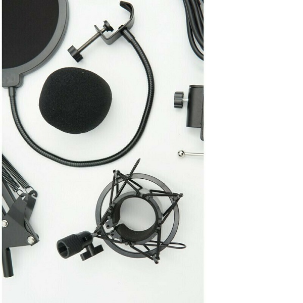 20220111152305_bac4c970.jpg Πυκνωτικό Μικρόφωνο με Καλώδιο XLR σε USB MIC7 Τοποθέτηση Shock Mounted/Clip On Φωνής