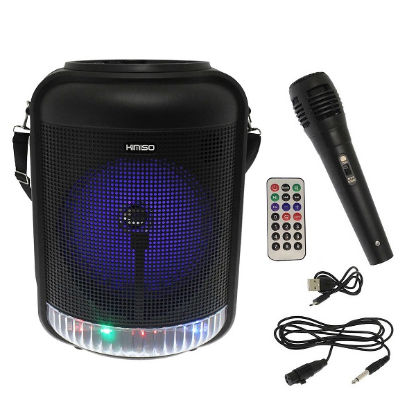 Σύστημα Karaoke με Ενσύρματο Μικρόφωνο Kimiso σε Μαύρο Χρώμα QS-4001