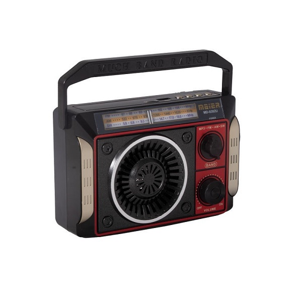 Meier MD-9392U Επιτραπέζιο Ραδιόφωνο Επαναφορτιζόμενο με USB Κόκκινο