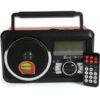 Ραδιόφωνο Φορητό Επαναφορτιζόμενο με USB Κόκκινο Μαύρο FP-910RC