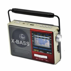 Φορητό Ραδιόφωνο Επαναφορτιζόμενο με USB Κόκκινο CMIK MK-116