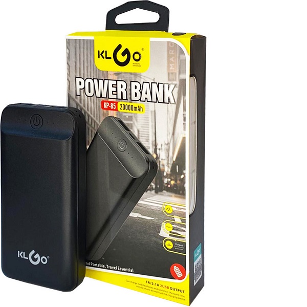 Power Bank 20000mAh με 2 Θύρες USB-A Μαύρο KP-85