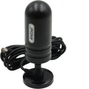 Κεραία Τηλεόρασης Εσωτερική (δεν απαιτεί τροφοδοσία) σε Μαύρο Χρώμα Σύνδεση με Ομοαξονικό (Coaxial) Andowl Q-A160