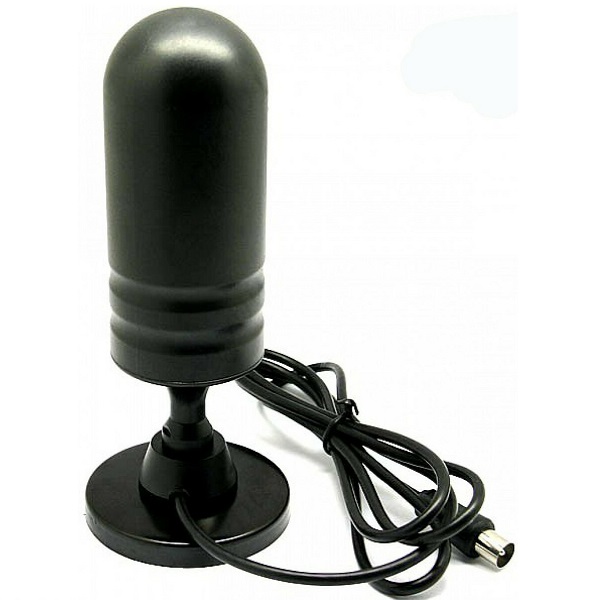 DVB-TW30 Εσωτερική Κεραία Τηλεόρασης (δεν απαιτεί τροφοδοσία) σε Μαύρο Χρώμα Σύνδεση με Ομοαξονικό (Coaxial) Καλώδιο