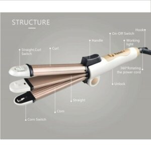 Ψαλίδι Μαλλιών για Μπούκλες 33W Kemei KM-8851