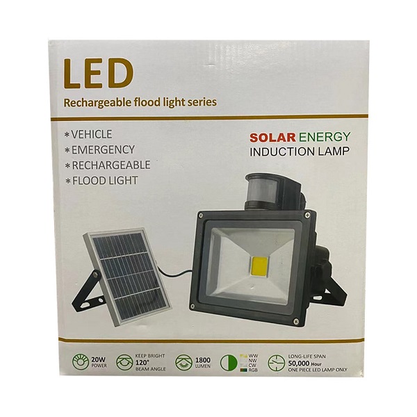 Ηλιακό Φωτιστικό LED Επαναφορτιζόμενο Rechargeable solar 20W
