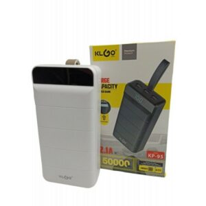 Power Bank με 3 Θύρες USB-A Μαύρο KLGO KP-95 50000mAh