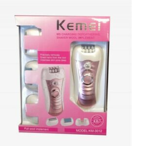 Kemei Αποτριχωτική Μηχανή 3 σε 1 Επαναφορτιζόμενη Αδιάβροχη ΚΜ-3012