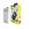 Power Bank 30000mAh με 2 Θύρες USB-A Λευκό KP-79 και μαυρο