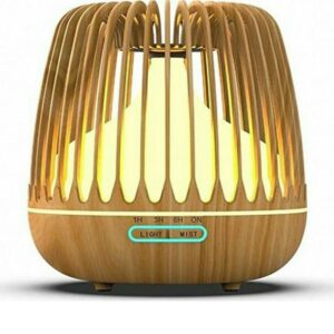 Led Συσκευή Αρωματοθεραπείας Υπερήχων με Χρονοδιακόπτη Καφέ 550ml PS-112839