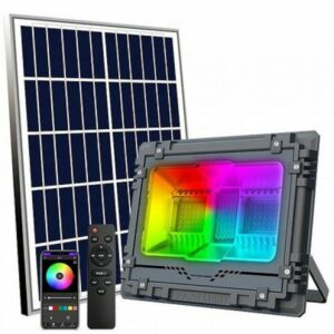 Ηλιακός Προβολέας Φωτιστικό RGB 300W με Ρυθμό Υψηλής Ποιότητας - Στεγανός IP67 AW MJ-AW300C