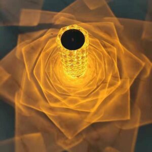 Επιτραπέζιο Διακοσμητικό Φωτιστικό RGB LED με Τηλεχειριστήριο και Αισθητήρα Κίνησης Διάφανο  ARRANGO AP76454