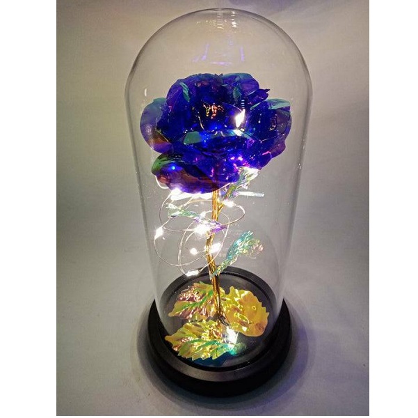 Παντοτινό Τριαντάφυλλο Σε Γυάλα με Micro-led 001-012