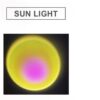 USB Atmosphere Light Mini Sunset Laser Projection Sun Light 5W with Switch Black