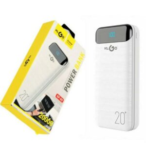 Power Bank 20000mAh με Θύρα USB-A Λευκό KLGO KP-89