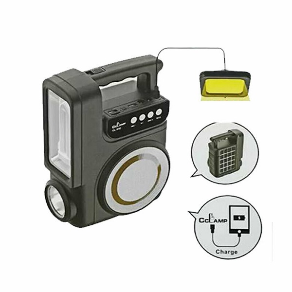 Ηλιακό Φορητό Bluetooth Ηχείο / Φακός / Radio