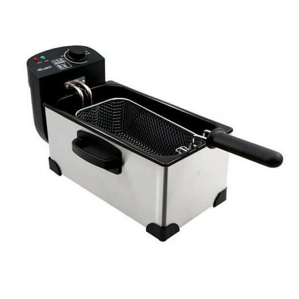 Φριτέζα Λαδιού με Αποσπώμενο Κάδο 3lt Ασημί HM-5219