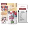 Hoomei HM-1210C Ψηφιακή Ζυγαριά Κουζίνας 1gr/5kg Πολύχρωμη