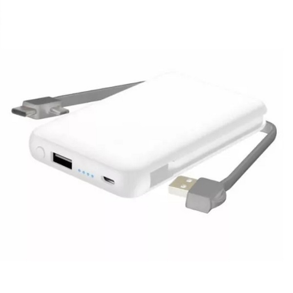 Power Bank 5000mAh με Θύρα USB-A Λευκό