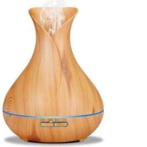 20220520132934_4ce006cf.jpg Led Συσκευή Αρωματοθεραπείας Υπερήχων με Χρονοδιακόπτη Καφέ 400ml