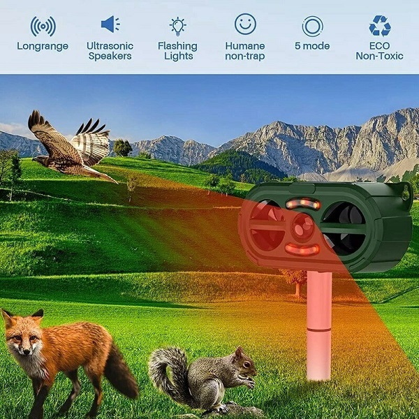 Ηλιακός Αδιάβροχος Απωθητής Τρωκτικών με Ανίχνευση Κίνησης 2021Α