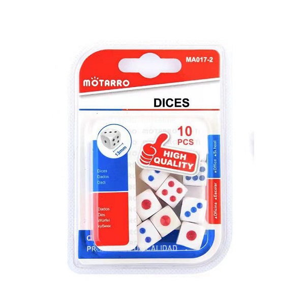 Ζάρια για Τάβλι 13mm 10τμχ