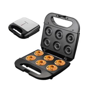 Μηχανή Ντόνατς 6 Θέσεων 750W Ασημί Sokany SK-131