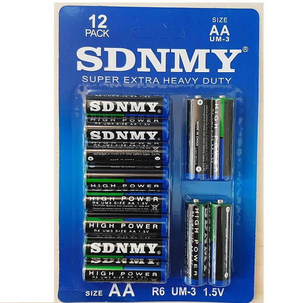 Μπαταρία AA R6 UM-3 1.5V Super Extra σετ 12τμχ - Sdnmy