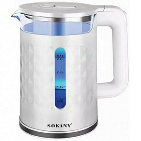 Βραστήρας 2.3lt 2000W Λευκός Sokany SK-1028