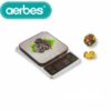 Ψηφιακή Ζυγαριά Κουζίνας 1gr/10kg Ασημί Aerbes AB-J168